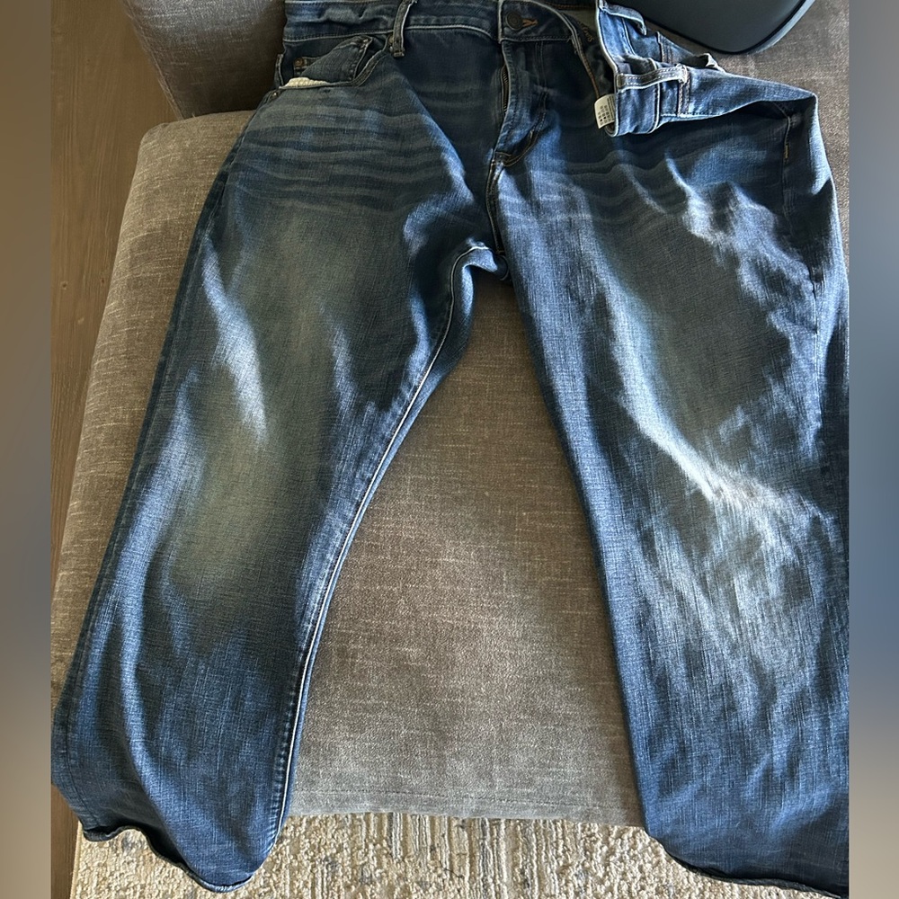 American Eagle Outfitters Slim Straight Fit Blue Jeans
